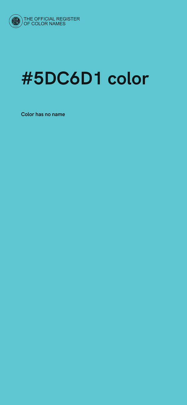 #5DC6D1 color image