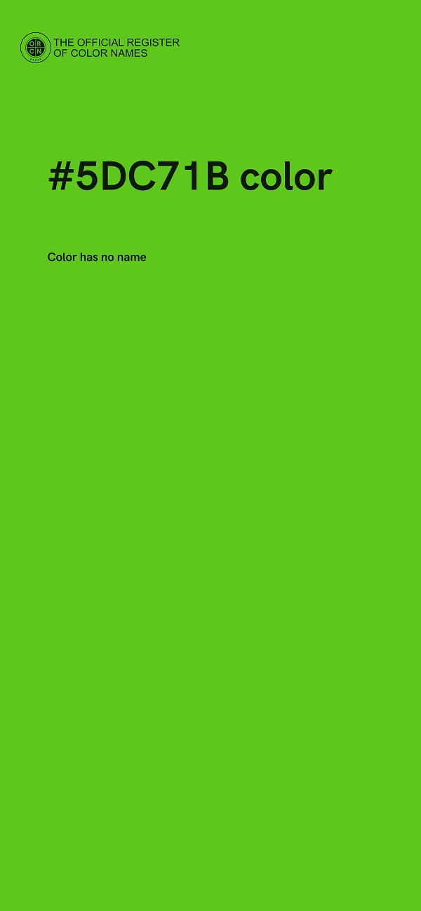#5DC71B color image