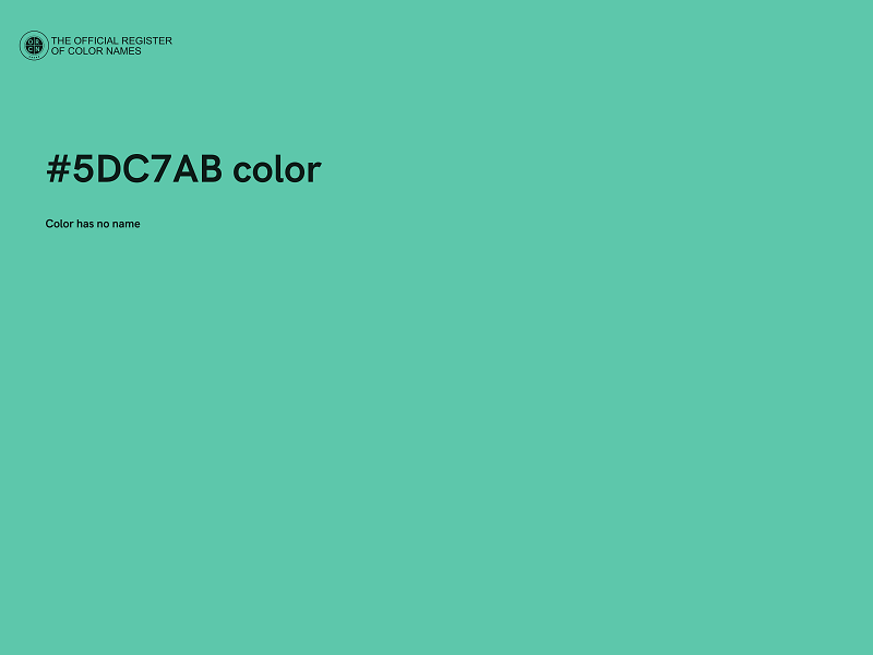 #5DC7AB color image