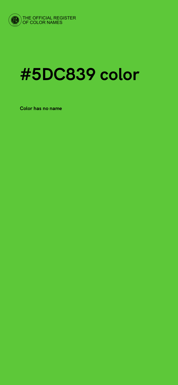 #5DC839 color image