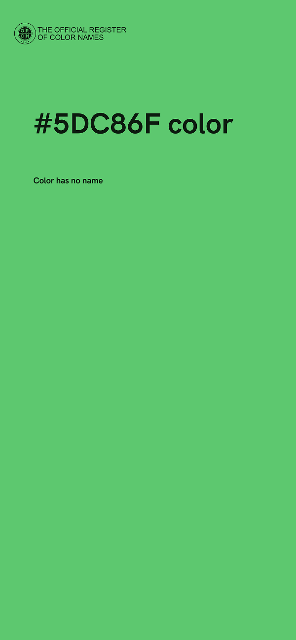 #5DC86F color image