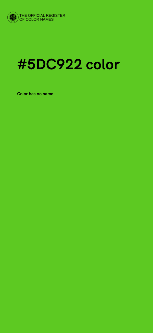 #5DC922 color image