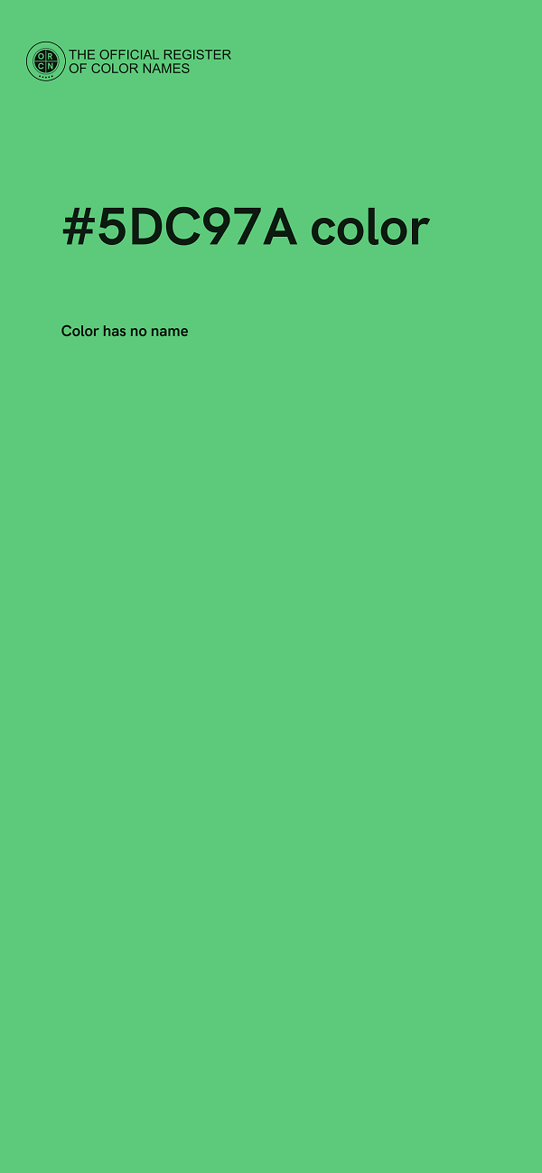 #5DC97A color image