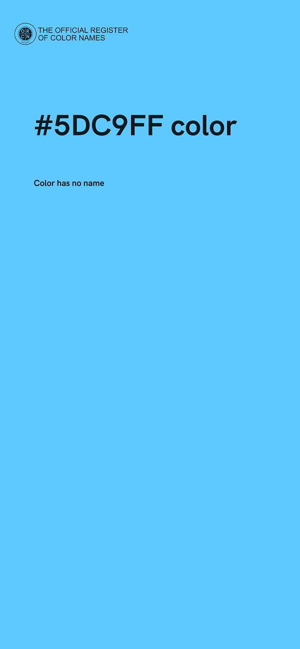 #5DC9FF color image