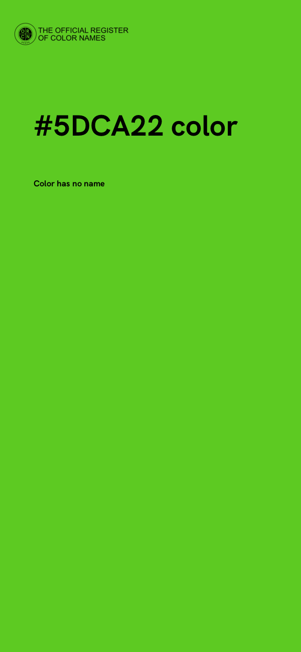#5DCA22 color image