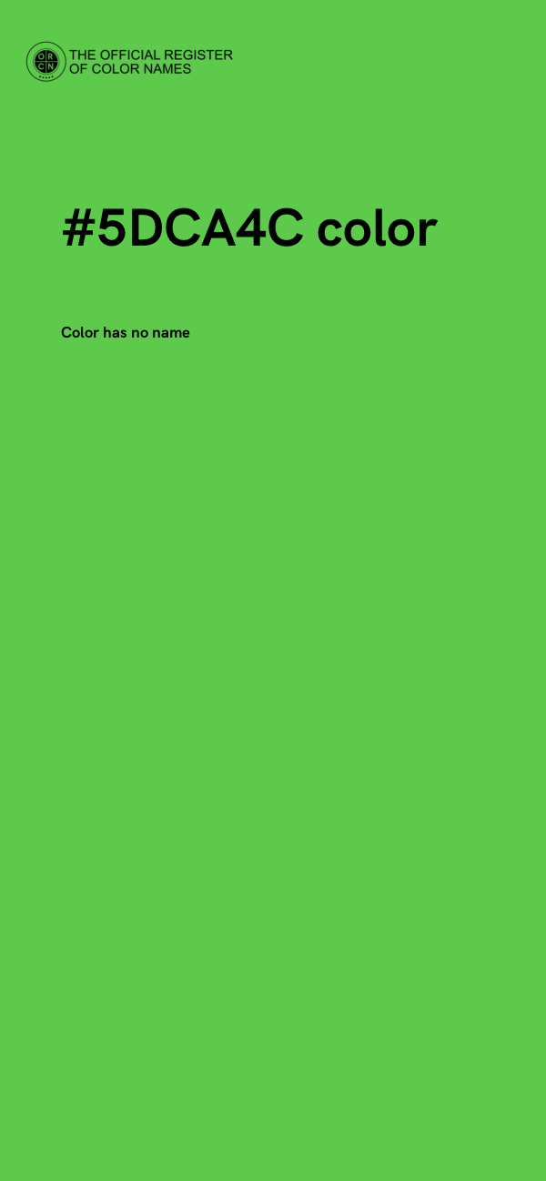 #5DCA4C color image