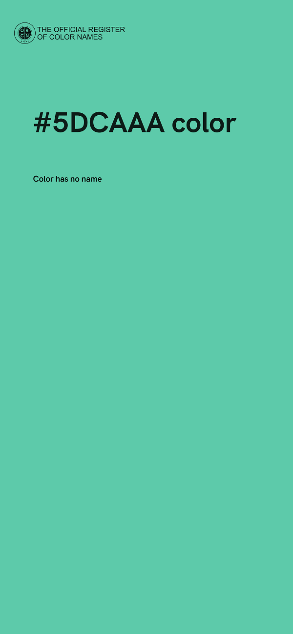 #5DCAAA color image