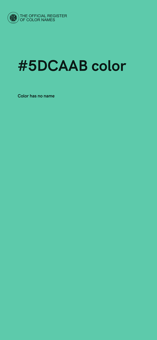 #5DCAAB color image