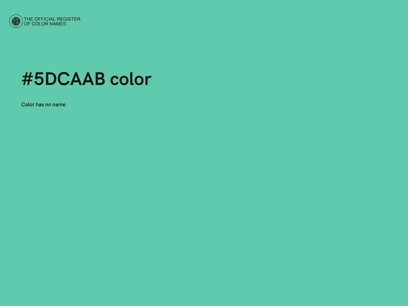 #5DCAAB color image