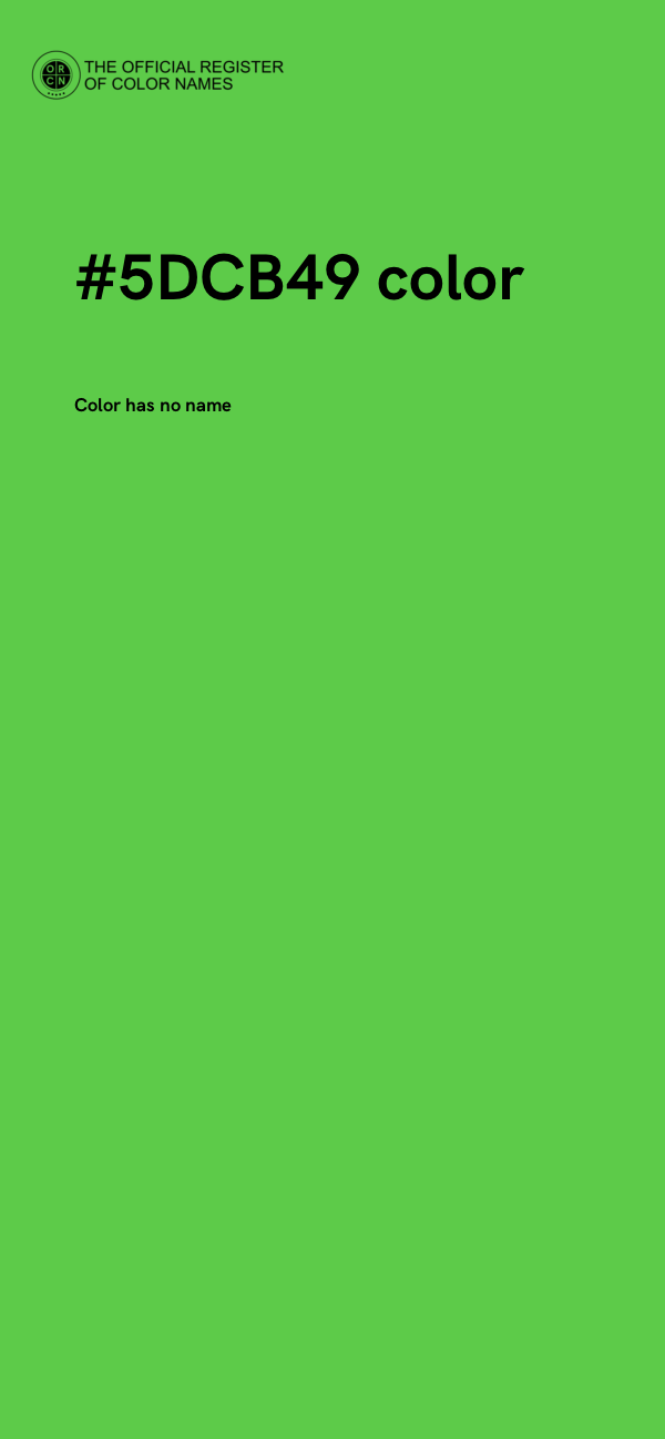 #5DCB49 color image