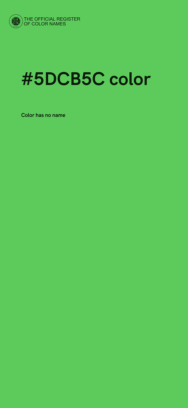 #5DCB5C color image
