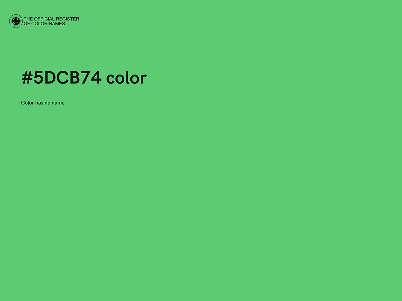 #5DCB74 color image