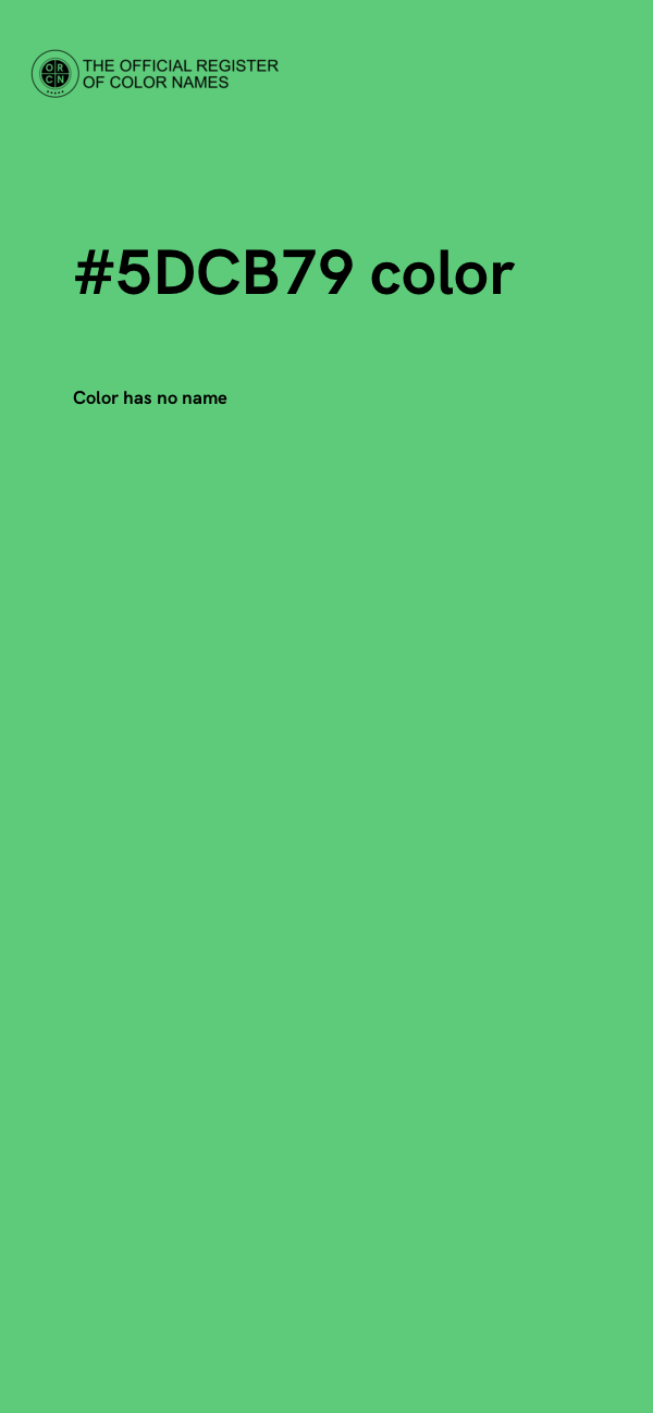 #5DCB79 color image