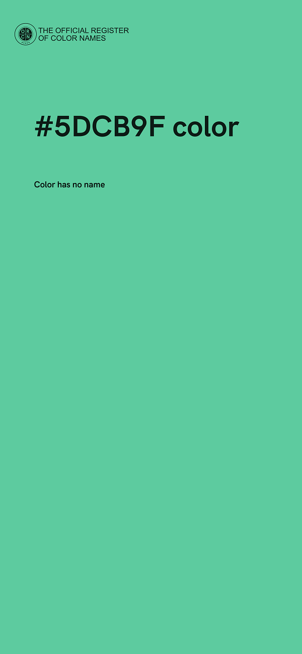#5DCB9F color image