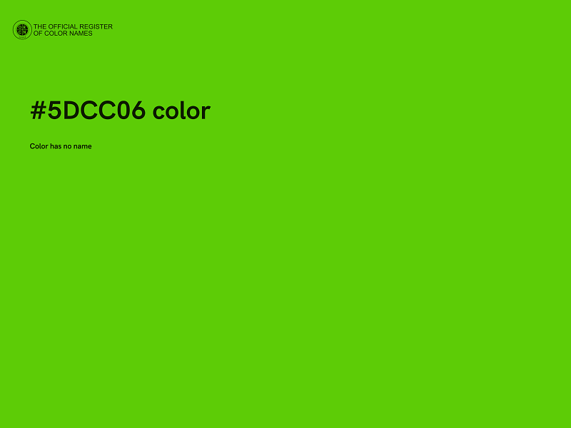#5DCC06 color image