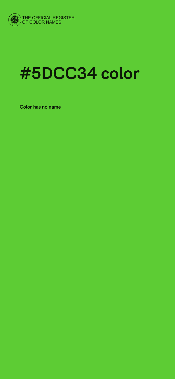 #5DCC34 color image
