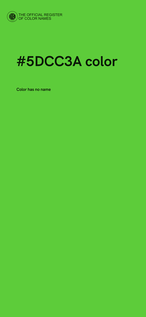 #5DCC3A color image