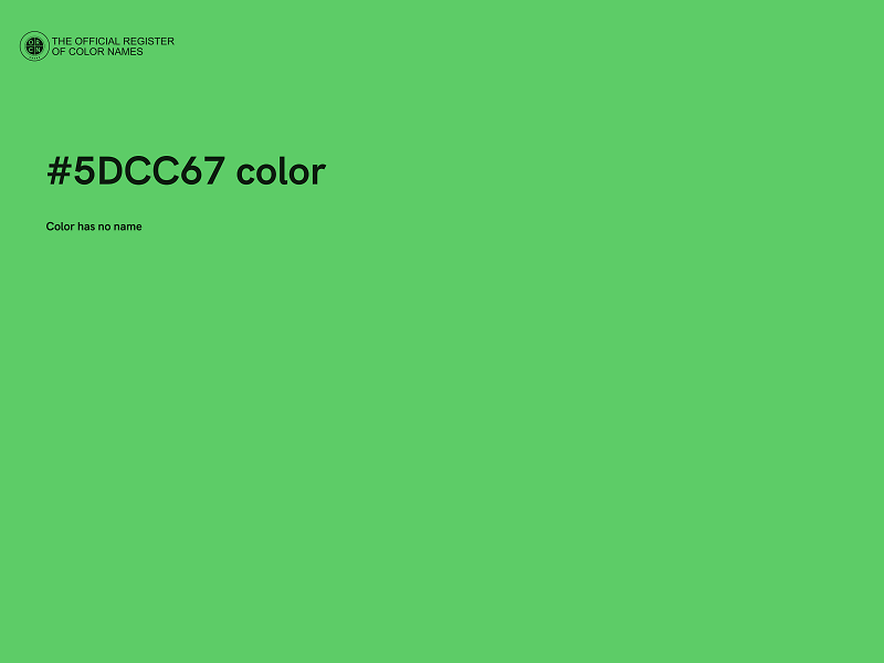 #5DCC67 color image