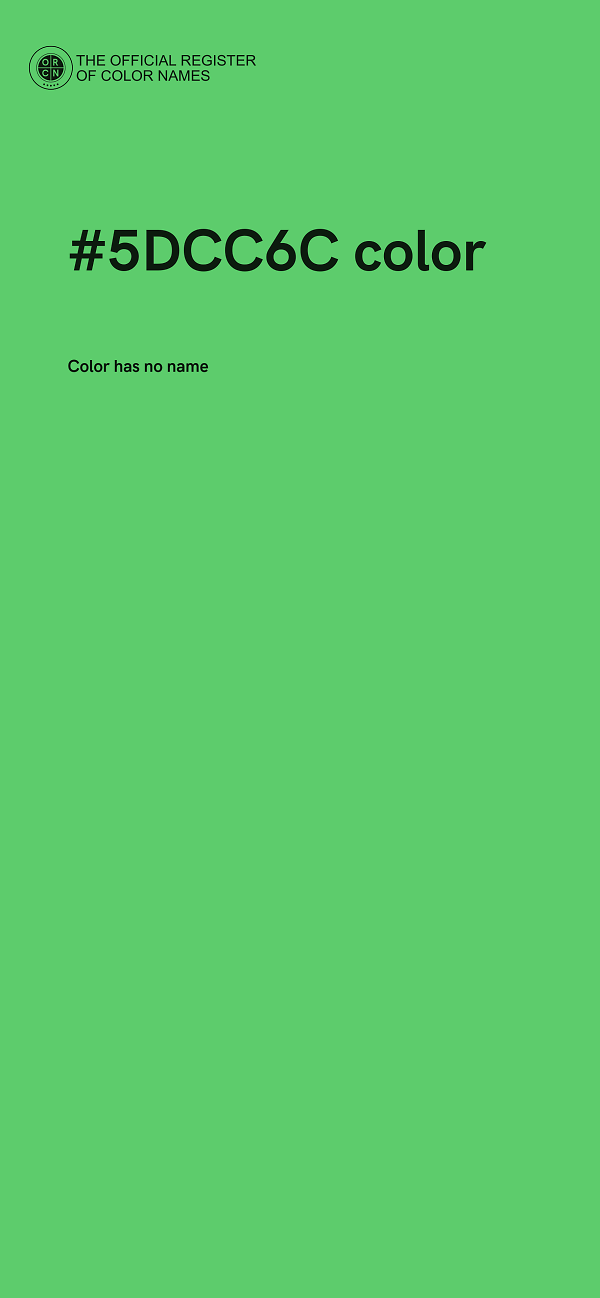 #5DCC6C color image