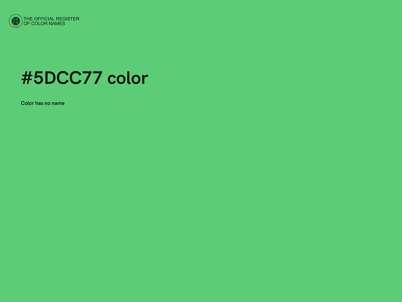 #5DCC77 color image