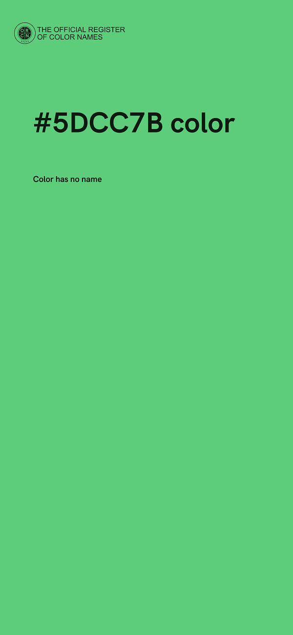 #5DCC7B color image