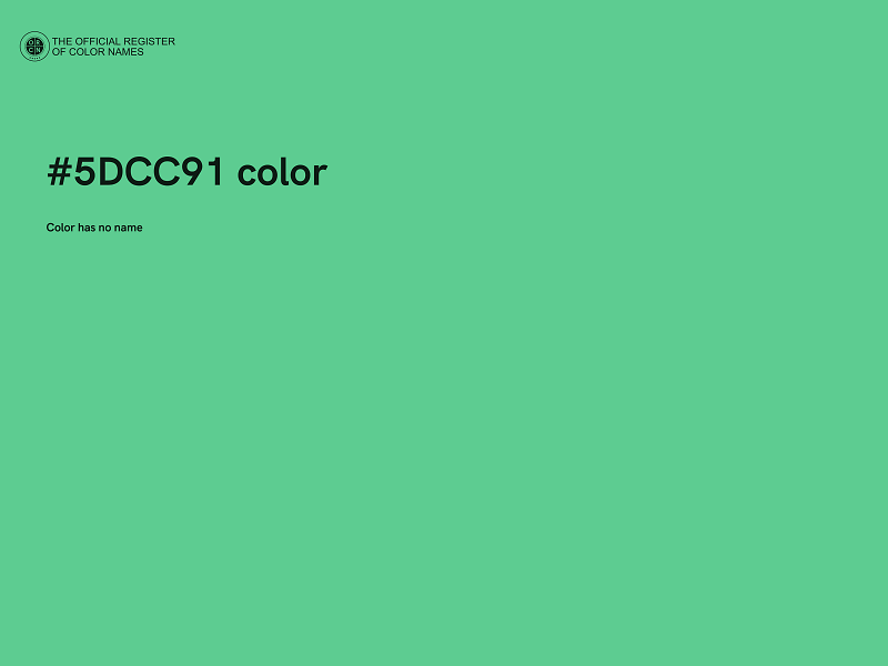 #5DCC91 color image