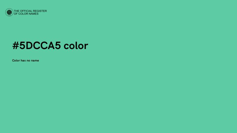 #5DCCA5 color image