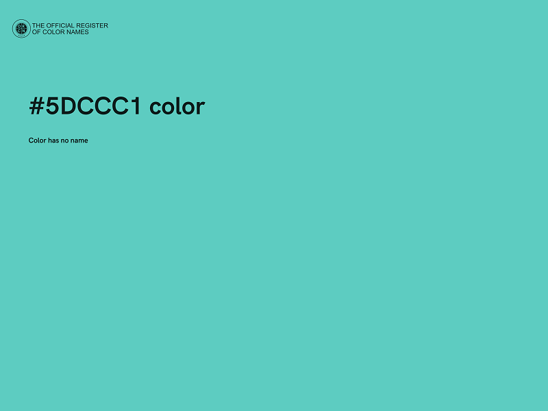 #5DCCC1 color image