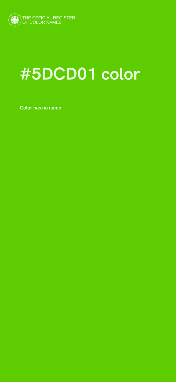 #5DCD01 color image