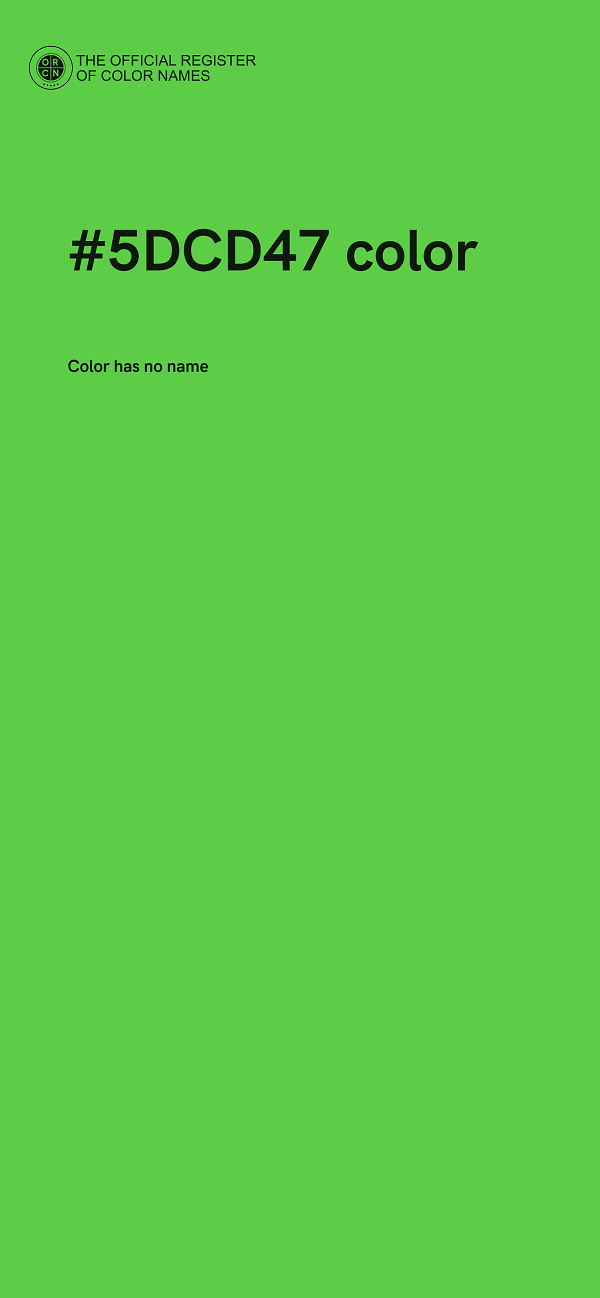 #5DCD47 color image