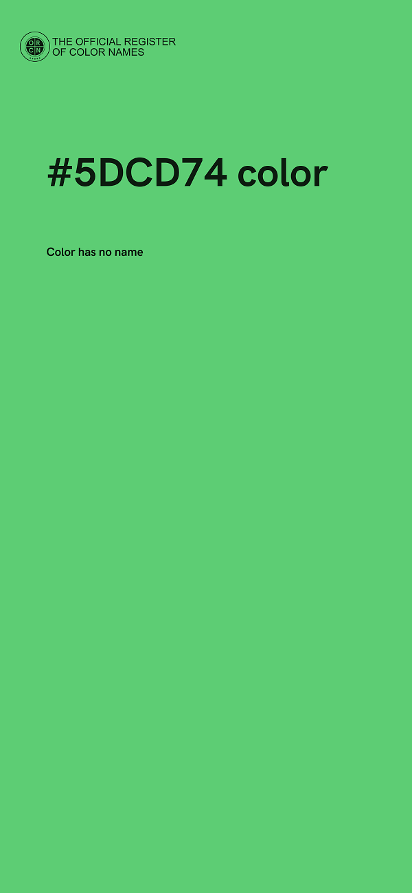 #5DCD74 color image