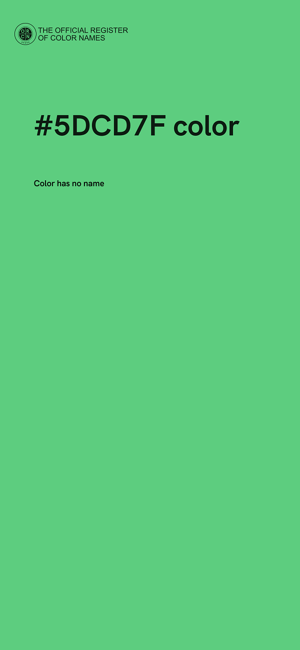 #5DCD7F color image