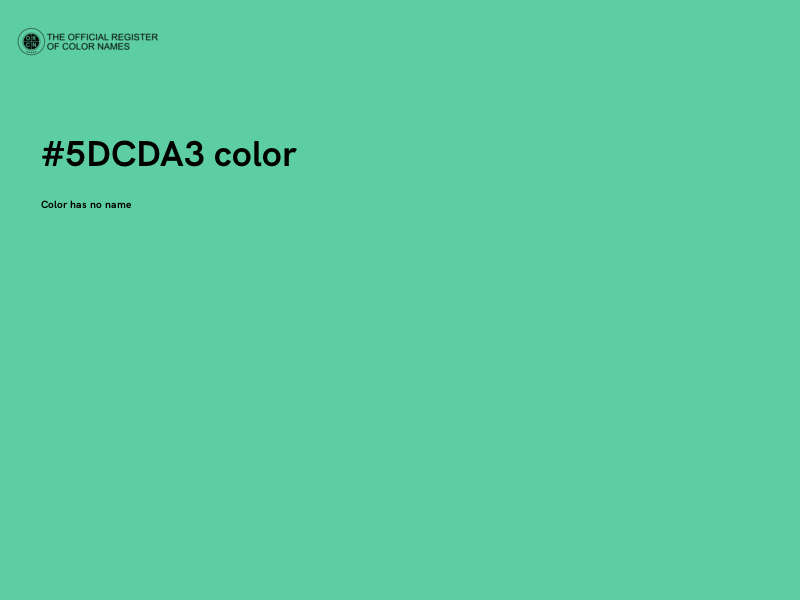 #5DCDA3 color image