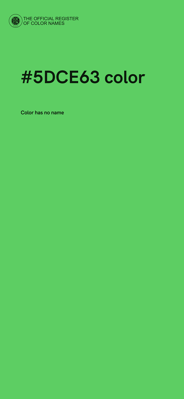#5DCE63 color image