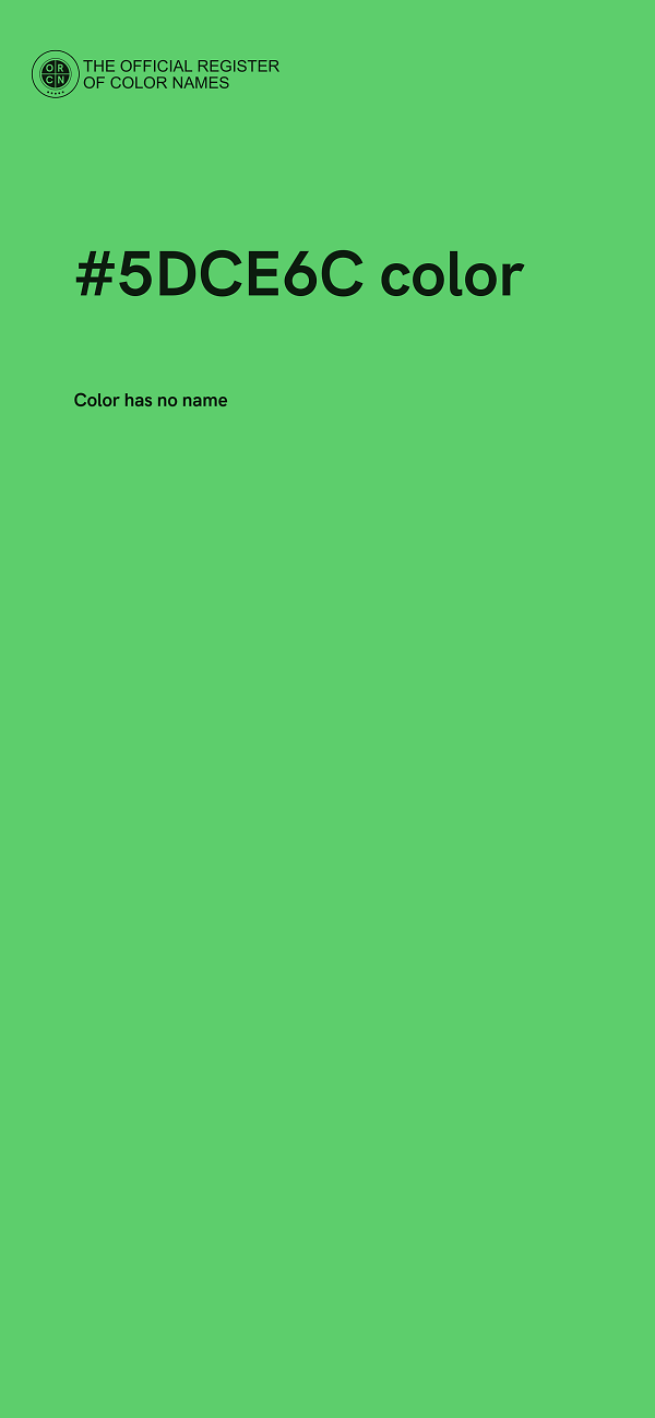 #5DCE6C color image