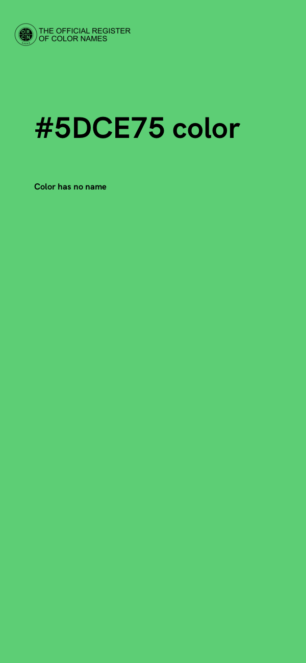 #5DCE75 color image