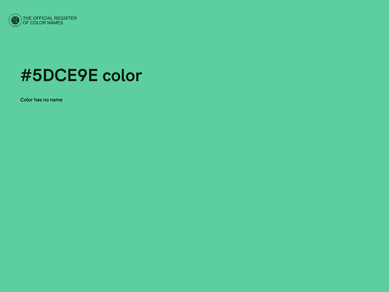 #5DCE9E color image