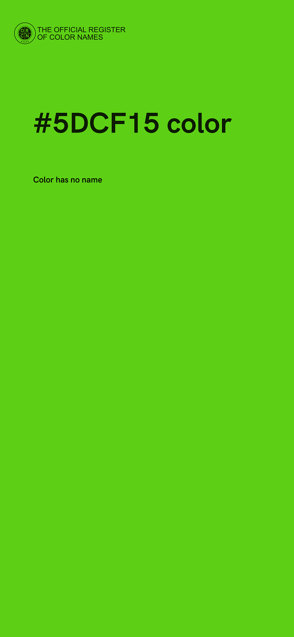 #5DCF15 color image