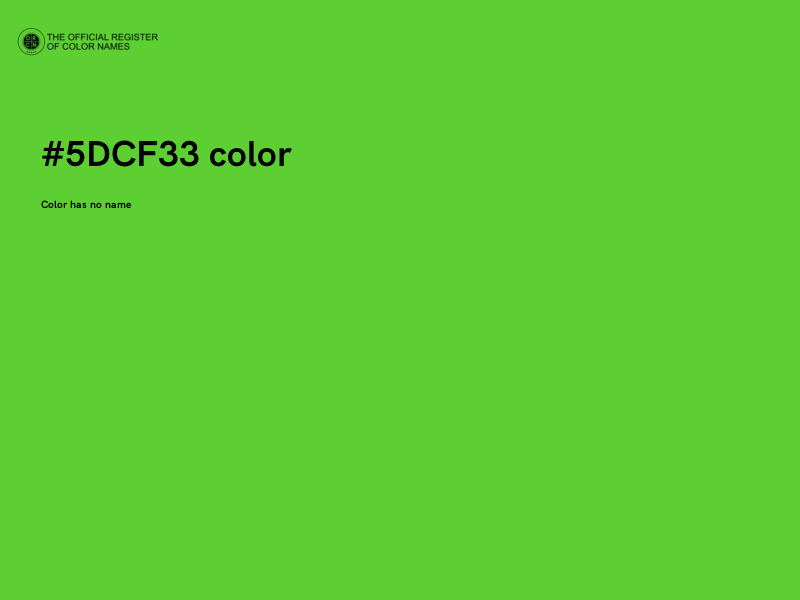 #5DCF33 color image