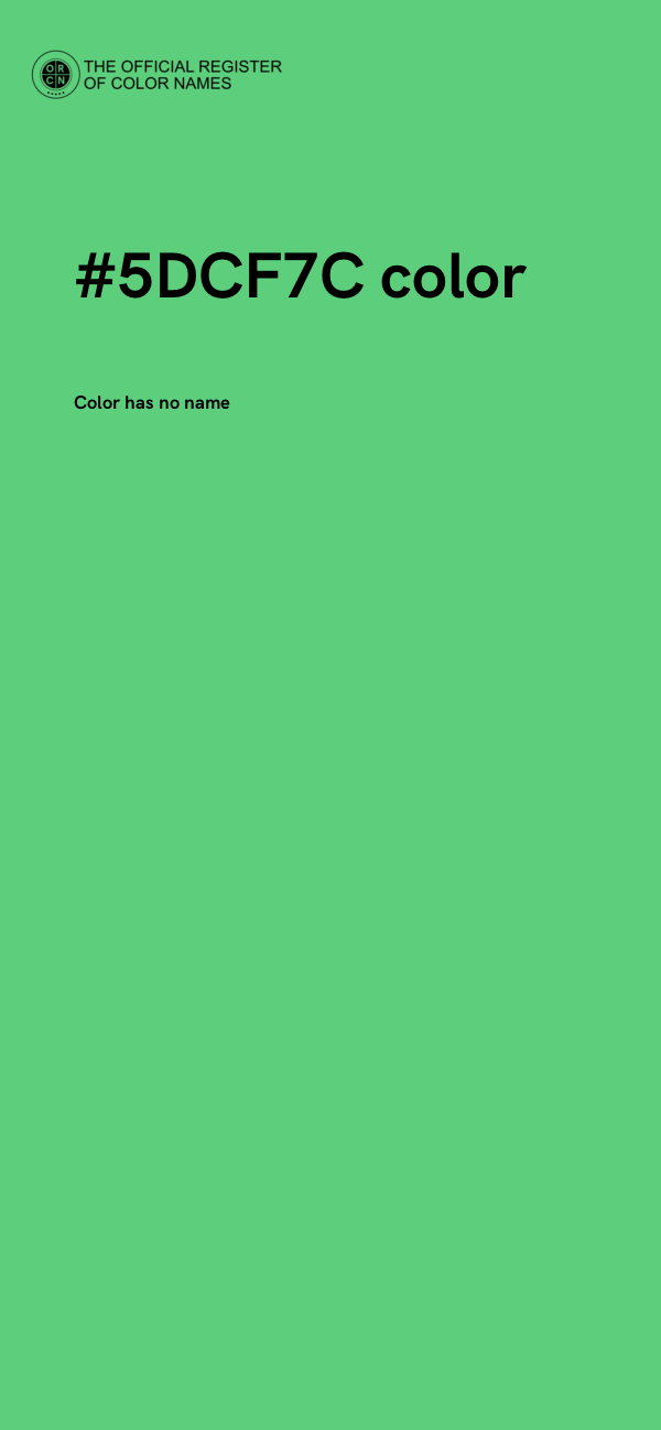 #5DCF7C color image