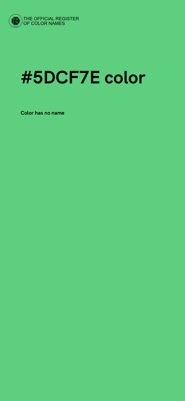 #5DCF7E color image
