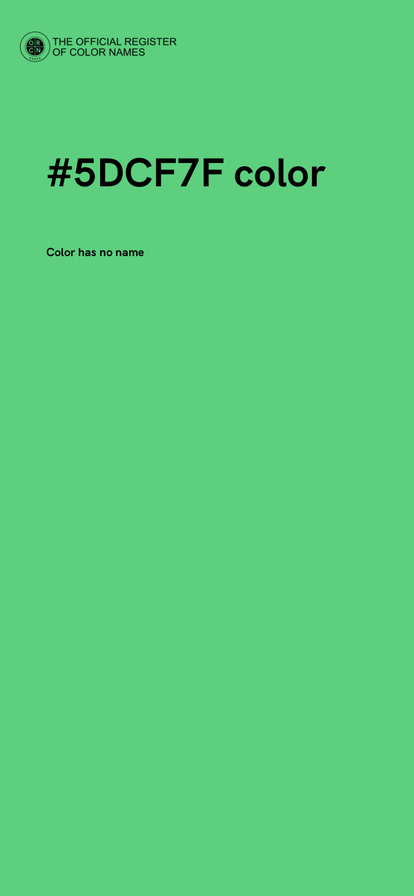 #5DCF7F color image
