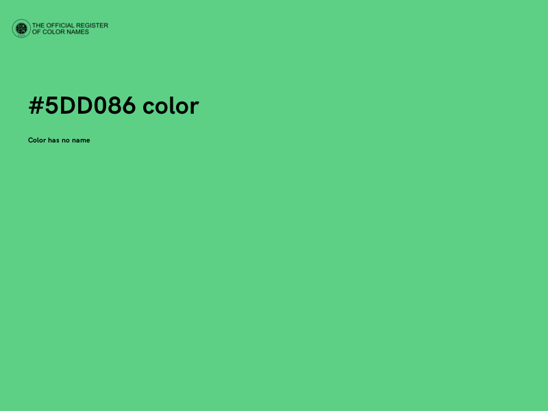 #5DD086 color image
