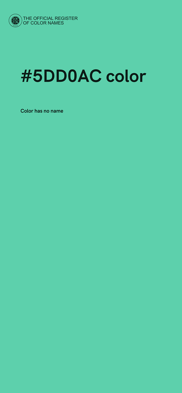 #5DD0AC color image