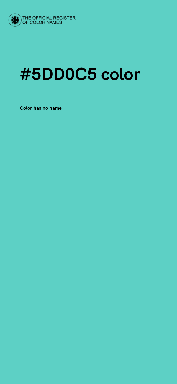 #5DD0C5 color image