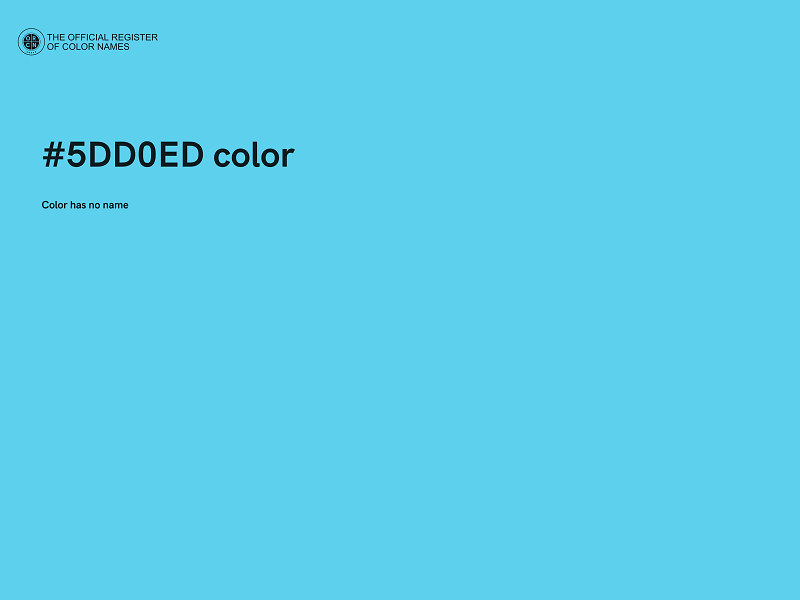 #5DD0ED color image