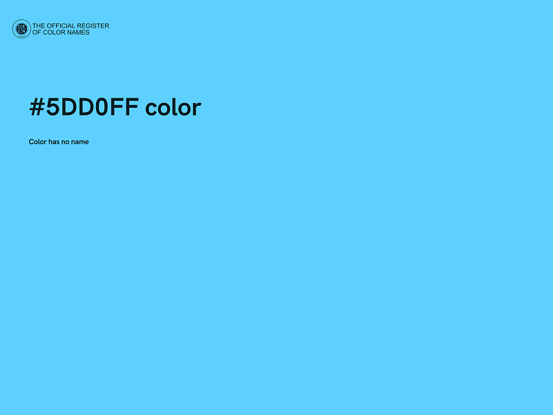 #5DD0FF color image