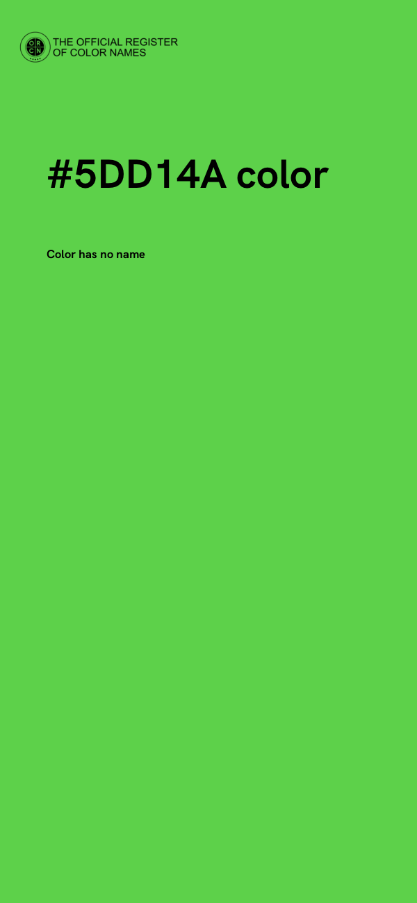 #5DD14A color image