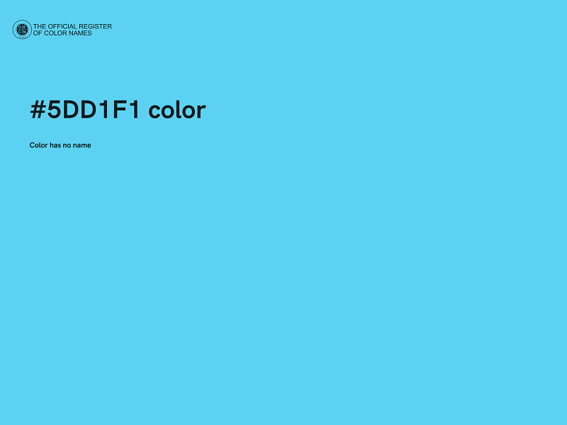 #5DD1F1 color image