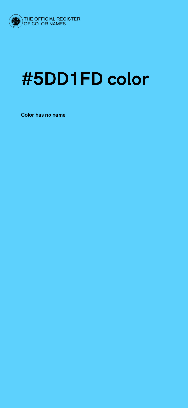 #5DD1FD color image